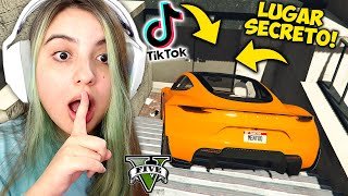 TESTEI os TIK TOKS MAIS VIRAIS do GTA V no JOGO!! ENCONTREI um LUGAR SECRETO na POLICIA...