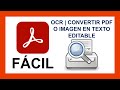 ✅ OCR PDF | Cómo convertir un documento PDF o imagen escaneada en texto editable | Buscar | Copiar