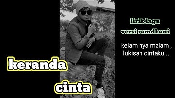 LIRIK LAGU - Keranda cinta versi ramdhani || viral tiktok