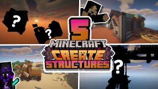 I made 5 NEW STRUCTURES in Minecraft Create