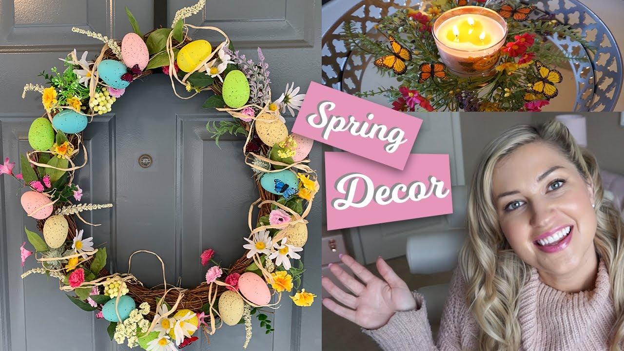 DIY EASTER DECOR | SPRING DECORATE WITH ME - YouTube