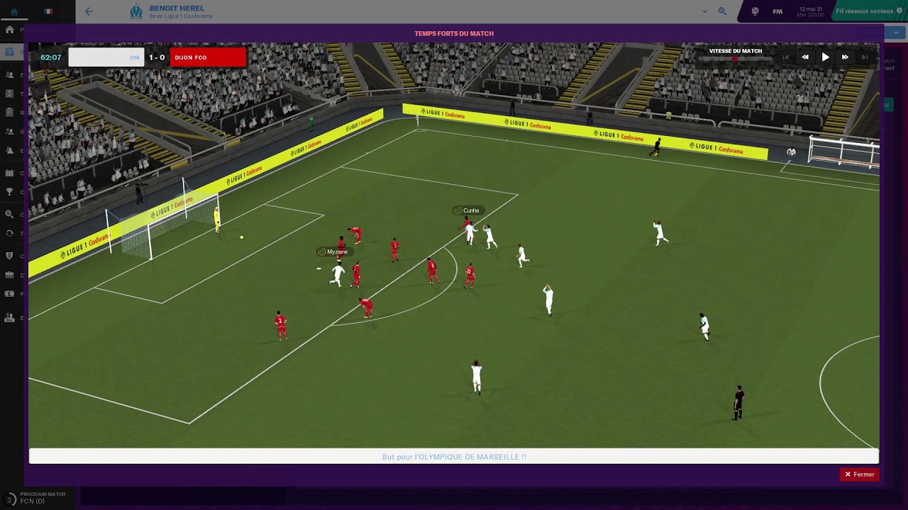 FM 2019 - Compilations de buts Olympique de Marseille (Pavon - Cunha - Sanson - Thauvin)