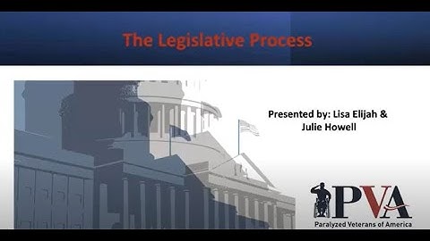 The Legislative Process