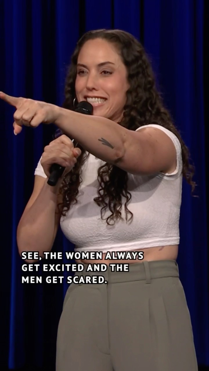 #CaitlinPeluffo isn’t trying to get a man, she’s trying to break one ? #FallonTonight #StandUp