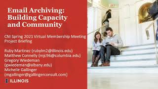 Email Archives: Building Capacity and Community