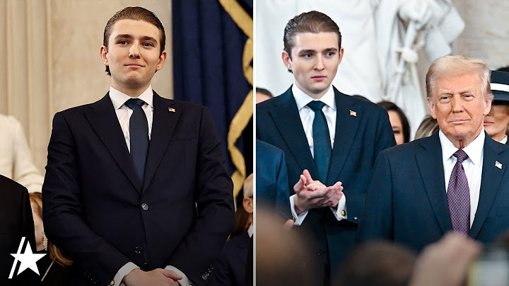 Barron Trump TOWERS Over Donald Trump At His Presidential Inauguration In RARE Appearance