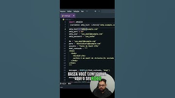 Como enviar e-mails com Python #python #programação