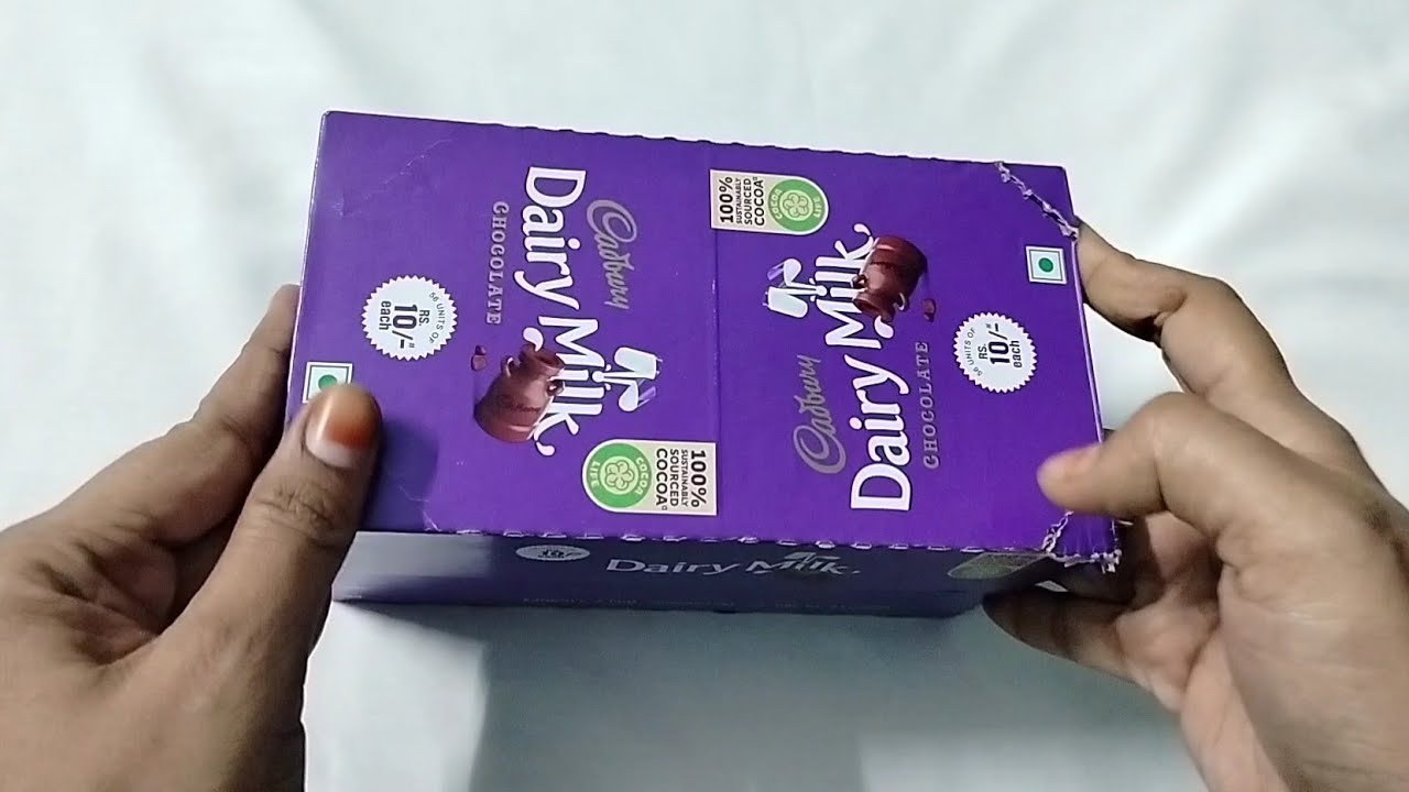 Dairy milk chocolate box unboxing unboxing opening video YouTube