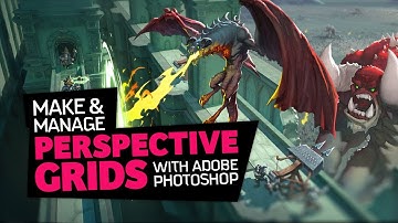Perspective Grids in Photoshop in One Minute - Plus Ten Minute Perspective Fundamentals and Usage