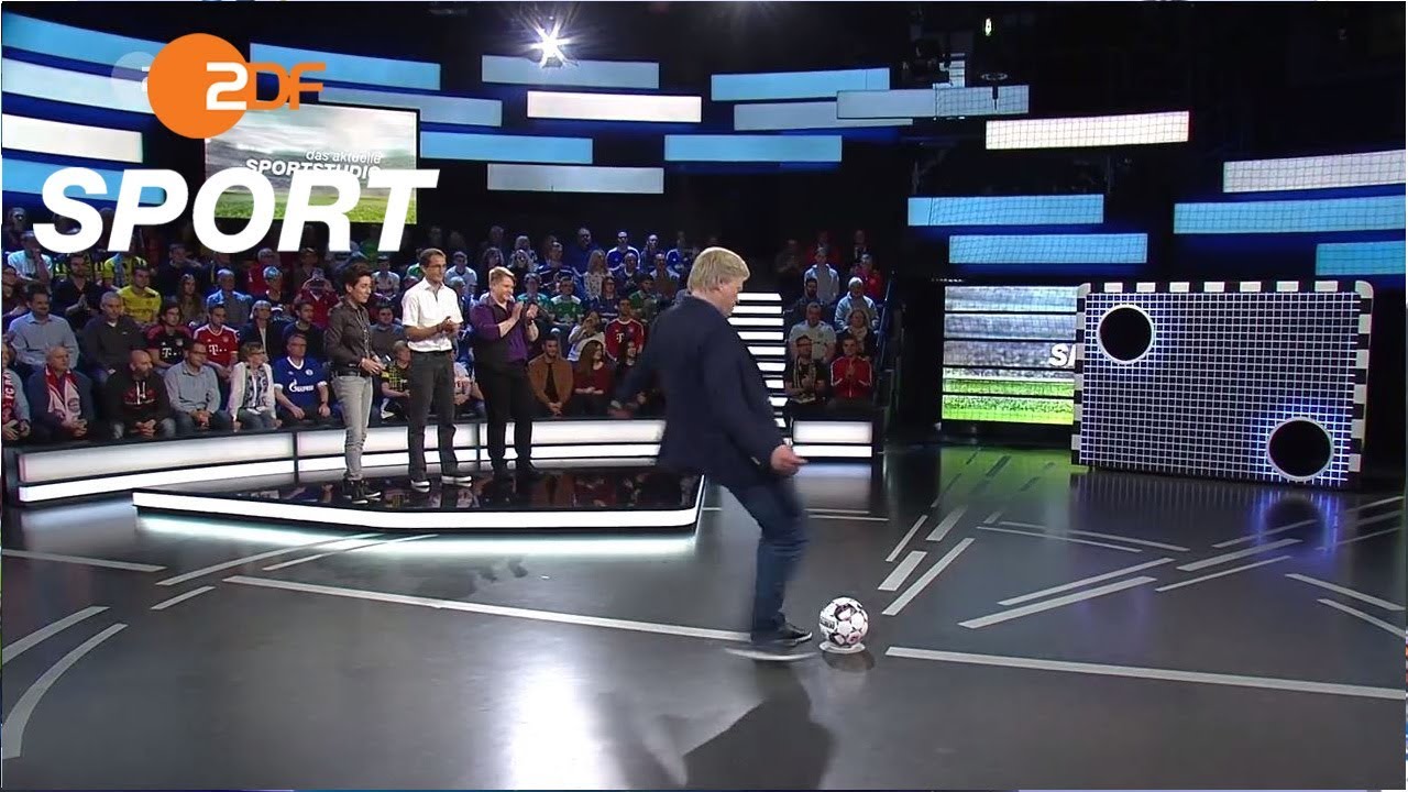 Torwand: Melanie Bölzle und Thomas Ballbach fordern Oliver Kahn