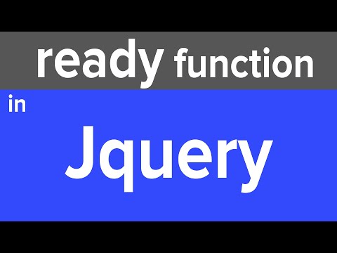 jquery basic function - document ready function ( ) || jquery in english
