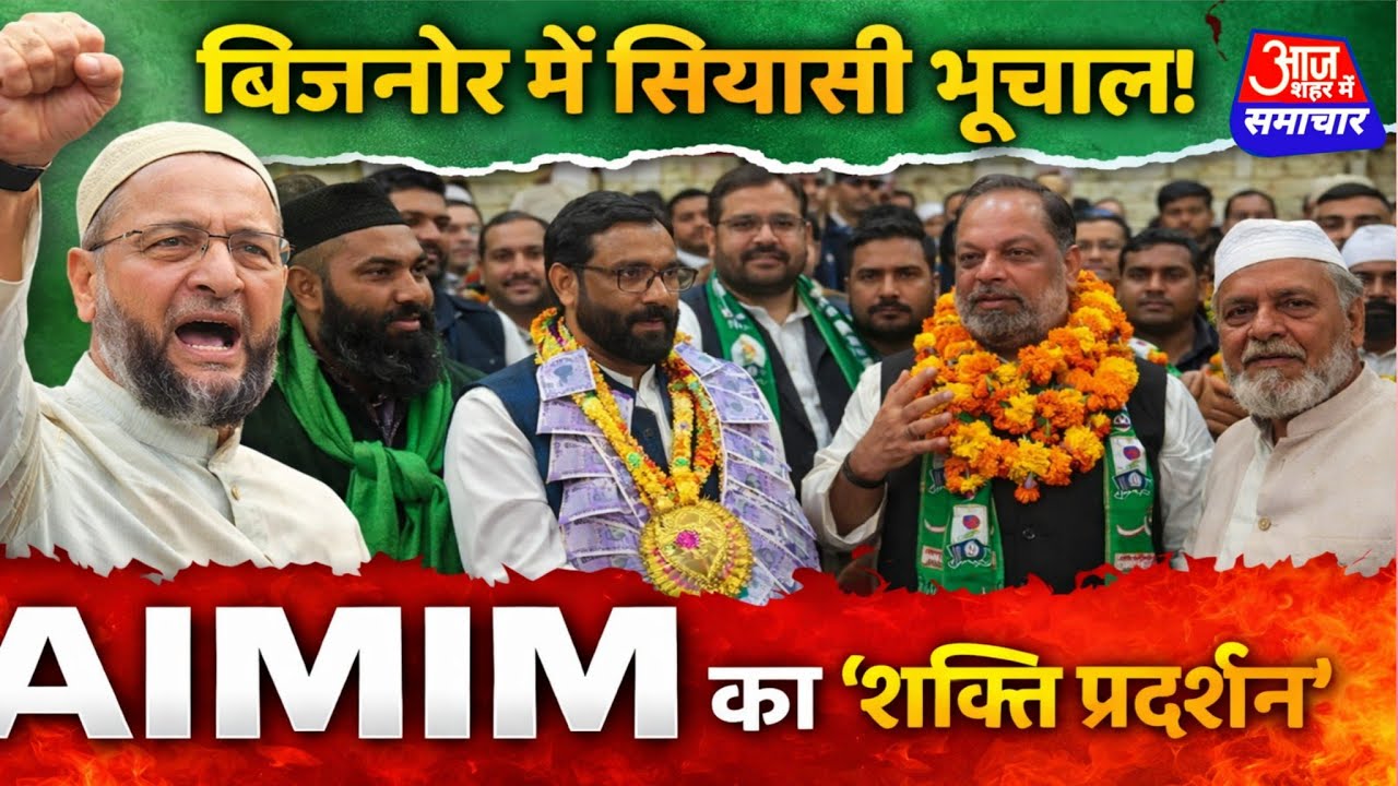 बिजनौर की सियासत में सियासी भूचाल | चांदपुर में AIMIM का बड़ा धमाका ,कई नामचीन नेता शामिल #asm_news 