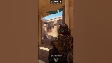 CS2 Anubis - A-Tricks Molotov & Wallbang #Cs2 #CounterStrike