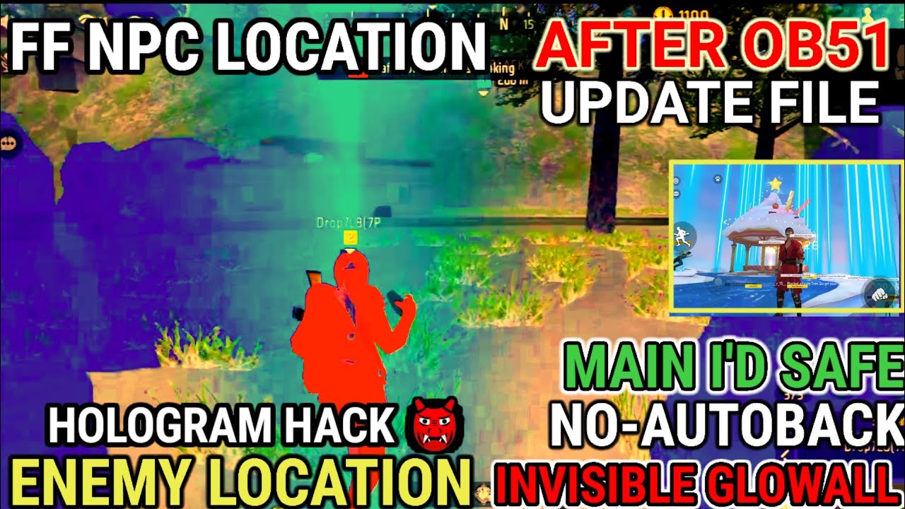FF Npc Config File | OB51 Free Fire Enemy Location Hack | Invisible Glowall Config File