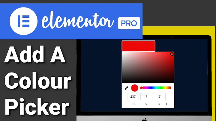How To Add A Colour Picker To Your Elementor Website Page No Plugins