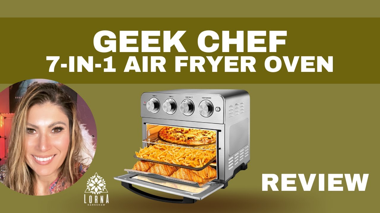 Geek Chef 24.5QT Air Fryer Toaster Oven 7-in-1 Large Airfryer