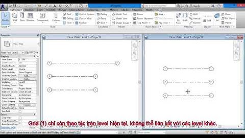 (Revit Tip 72 - Mỗi ngày 1 Tip) Grid 2d and 3d -Tipsrevit4you.