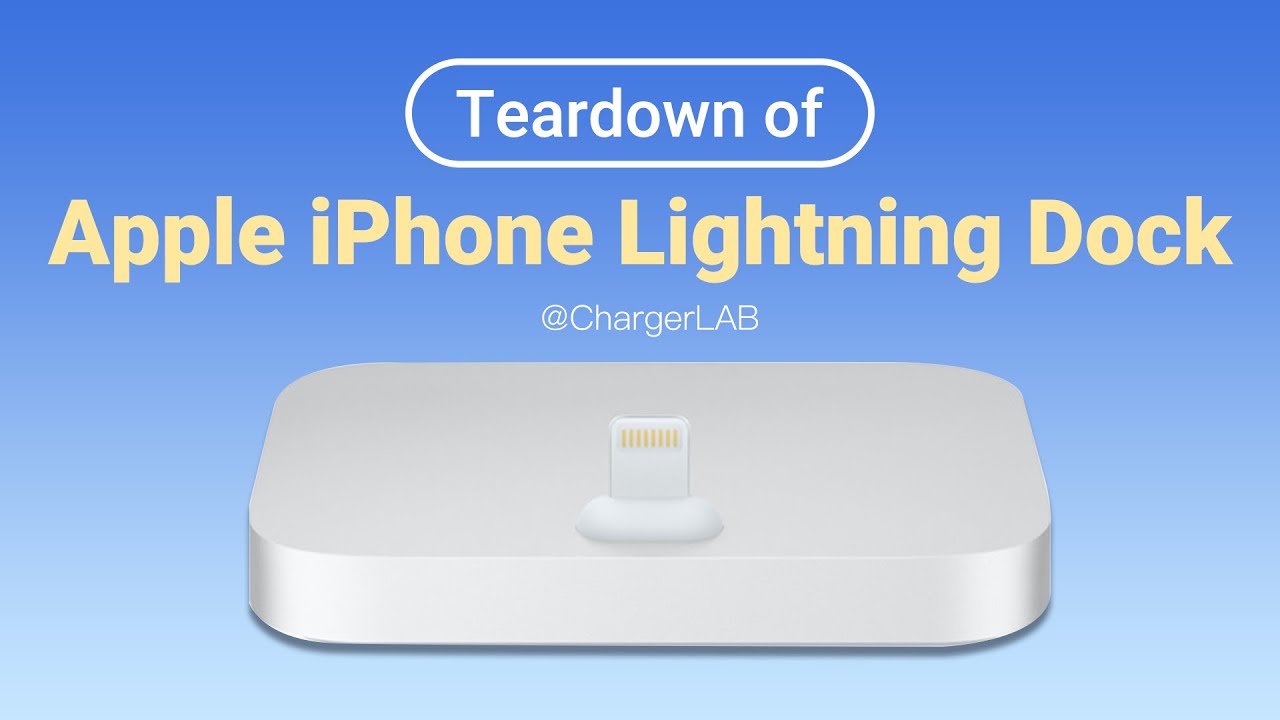 Teardown of Apple iPhone Lightning Dock - YouTube