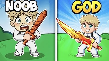Upgrading NOOB to GOD Sword in Roblox!