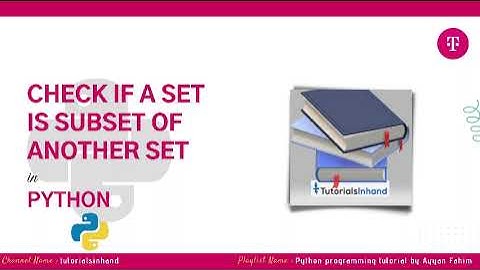 python program to check if a set is a subset of another set