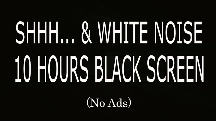 10 Hours Shhh Sound 🌙 The Ultimate White Noise for Colicky Baby Sleep | No Ads