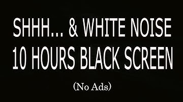 10 Hours Shhh Sound 🌙 The Ultimate White Noise for Colicky Baby Sleep | No Ads