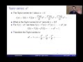 COMP-761: Lecture 16 (Taylor series)