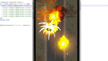 coronaSDK explosions