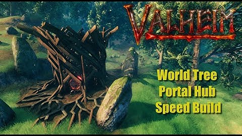 Valheim - World Tree Portal Hub speed build.