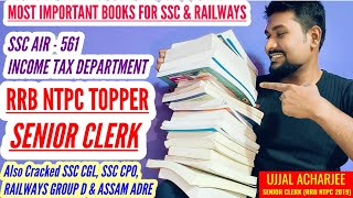 Toppers most recommended book list for SSC and Railway exams | RRB NTPC | SSC CGL | Group D