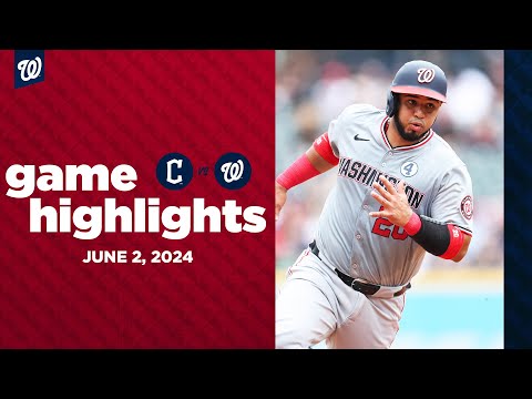Nationals vs. Guardians Game Highlights (6/2/24) | MLB Highlights