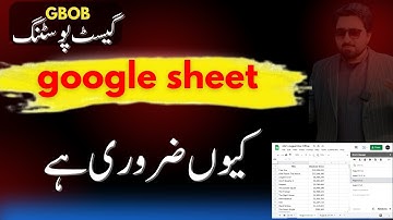 who is required to create a google sheet in guest posting ||