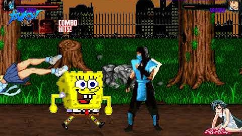 MUGEN Request: Saya & Sub-Zero MK1 Vs Spongebob V2 & Sakura