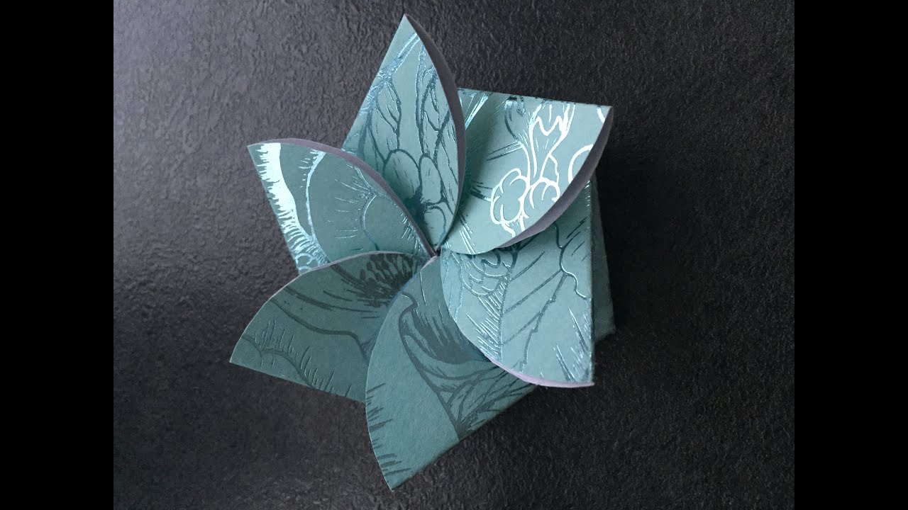 TUTO SCRAP Flower card