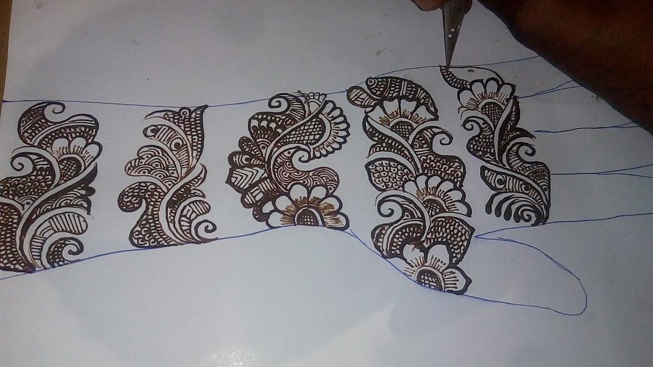 How To Apply Easy Simple Mehndi Design Mehndi Learn Round Bail