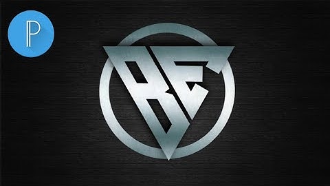Make Monogram Logo in Triangle Shape || Pixellab Logo Design || BE Logo Design