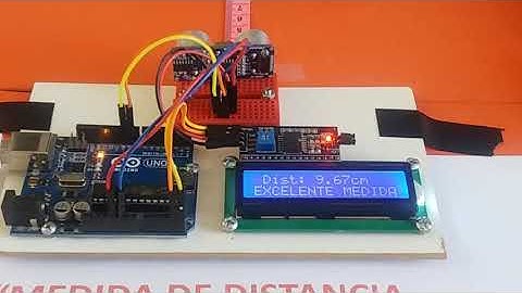 MEDIDA DE DISTANCIA MEDIANTE EL SENSOR DE ULTRASONIDO HC SR04, EL ADAPTADOR LCD CF8574 Y EL ARDUINO