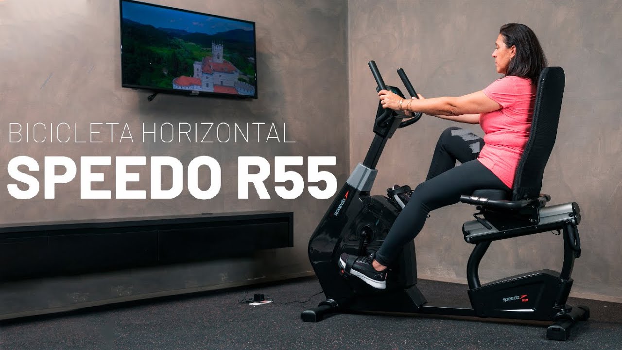Nova Bicicleta Horizontal Ergométrica Speedo R55 DEFITNESS YouTube