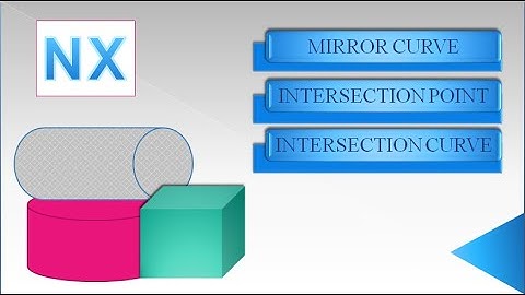 Introduction to Mirror Curve | Intersection Point | Intersection Curve in NX