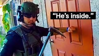 Moments Before SWAT Team Extracts Dangerous Suspect