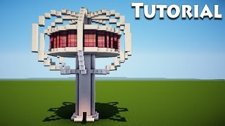 Minecraft: Modern Tree house Tutorial / How to Build a Cool House / Skyscraper /