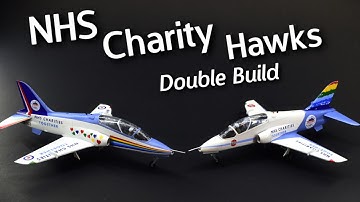 Building BOTH the NHS Charity Hawks from Airfix in 1/72 Scale! Build & Review