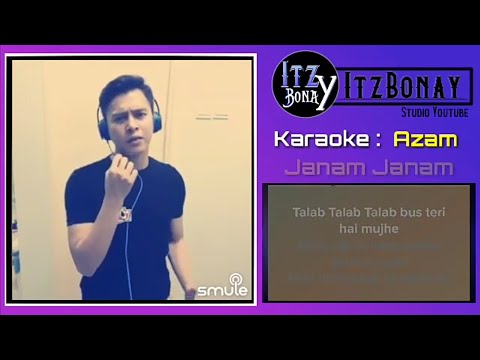 Azam 'Janam Janam Ost Diwale' Karaoke Cover Bollywood | Duet Bareng Artis Smule | No Vocal Cewek