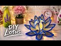 Stunning Lotus Lamp #diy #handmade #lotus #homedecor 