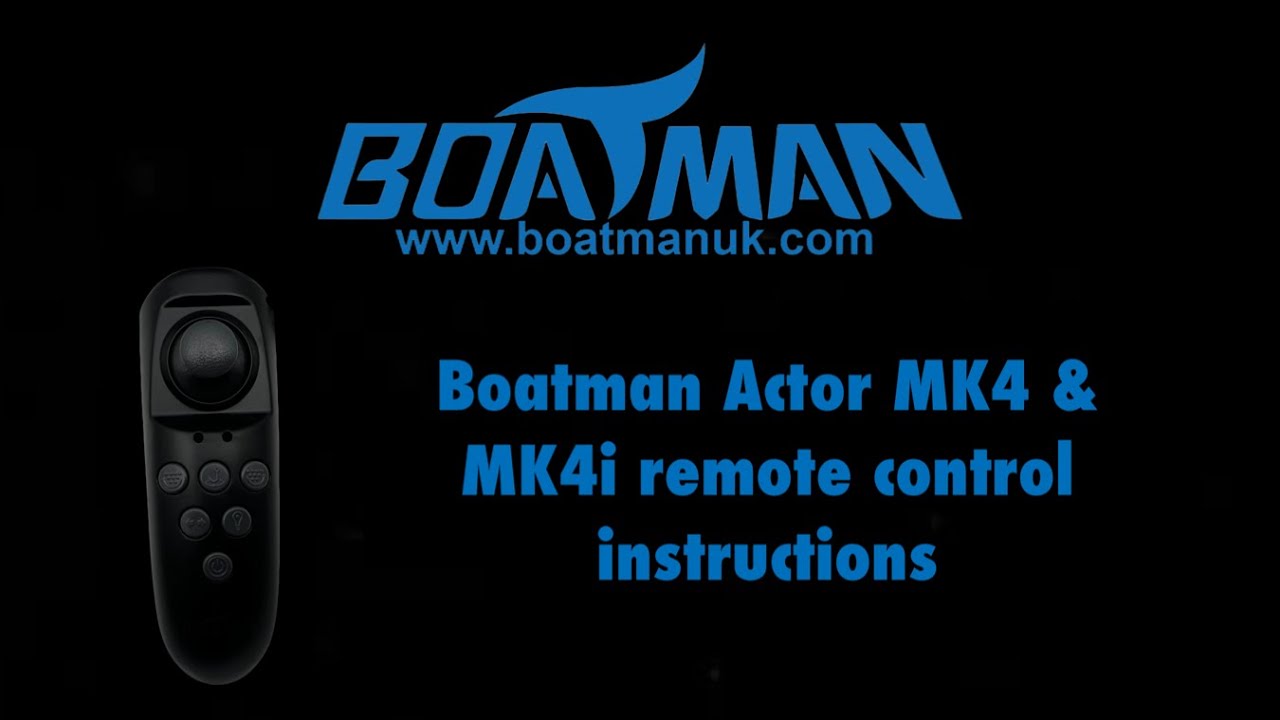 Boatman Actor MK4 & MK4i compass remote control instructions - YouTube