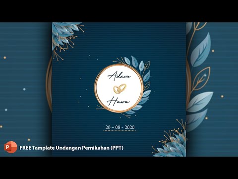 Template undangan pernikahan digital gratis | Wedding invitation Digital| Template Powerpoint PART12