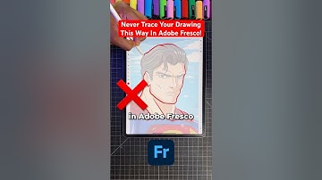Never Trace Your Drawings This Way! 😡 Adobe Fresco Tutorial #art #shorts #graphicdesign