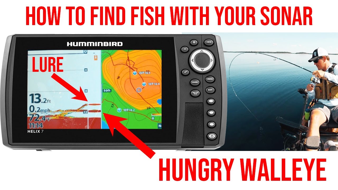 How To Use Your Sonar To Find Walleye (Humminbird Helix) 