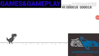 CHROME DINOSAUR GAME {0 SCORE TO 1141 SCORE} #22GAMEPLAY #INANDROID #GAMESANDGAMEPLAY screenshot 3