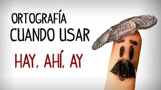 Разница между Hay, Ahí и Ay. Испанские слова